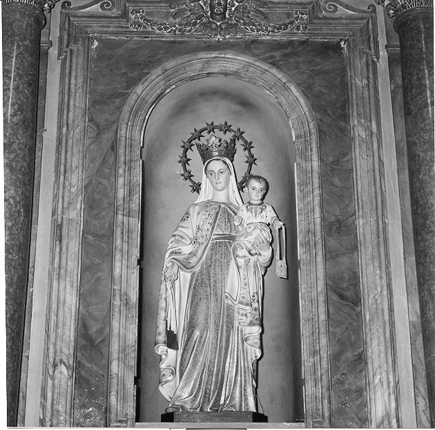 Madonna del Carmelo, Madonna con Bambino (statua, opera isolata) - bottega umbra (metà sec. XX)