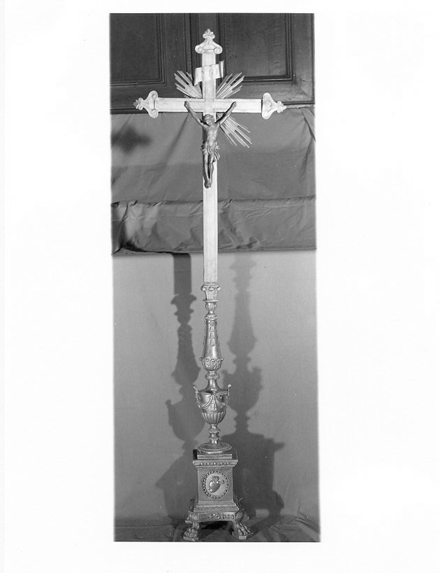croce processionale, opera isolata - bottega umbra (sec. XVII)