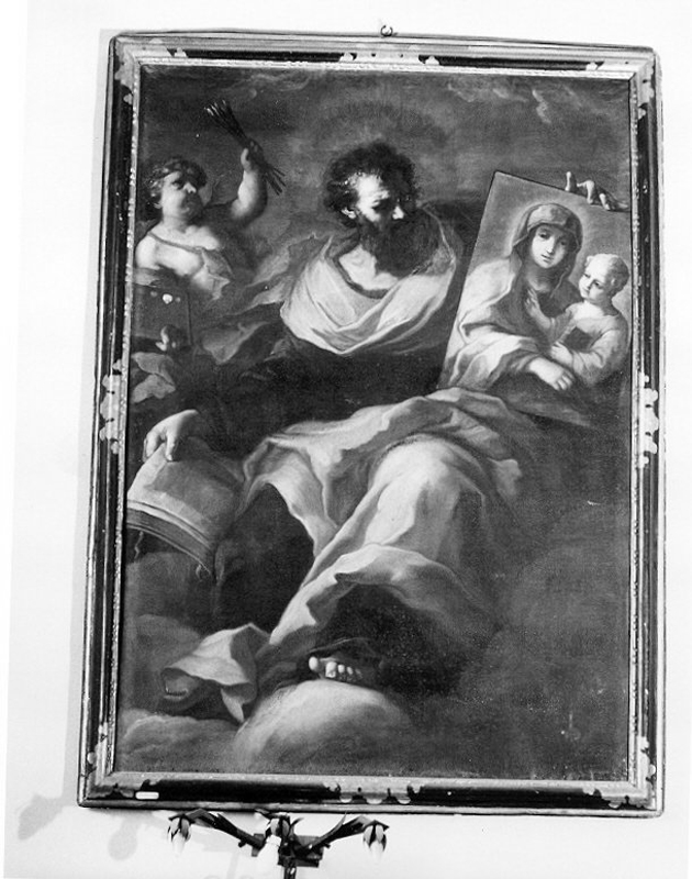 San Luca, San Luca ritrae la Madonna (dipinto, opera isolata) di De La Haye Lucas detto Frate Luca (attribuito) (seconda metà sec. XVII)