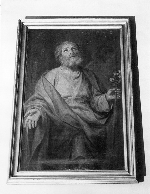 S.Giuseppe orante, San Giuseppe (dipinto, opera isolata) - ambito romano (metà sec. XVII)