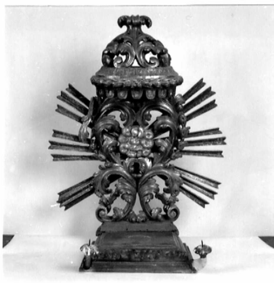 tronetto per esposizione eucaristica, opera isolata - bottega umbra (sec. XVIII)