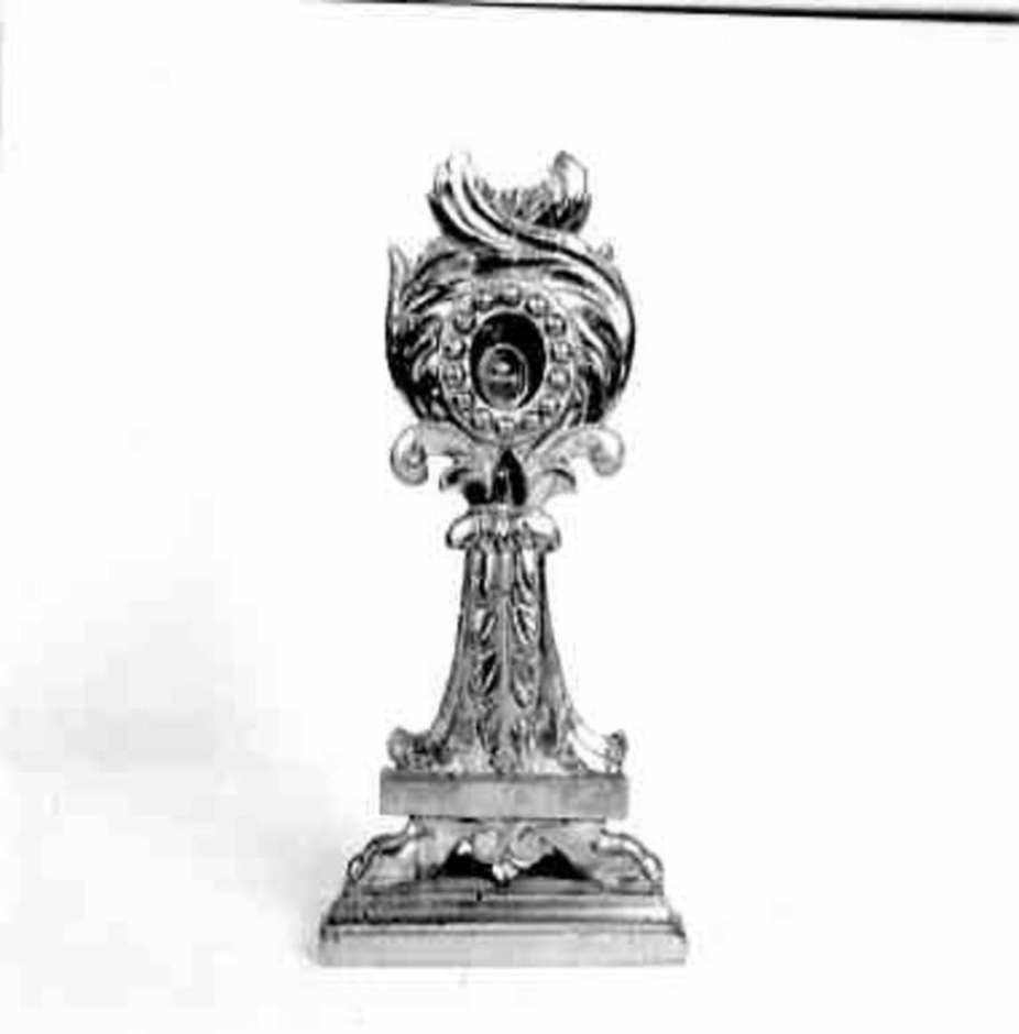 reliquiario - a ostensorio, serie - bottega umbra (secc. XVIII/ XIX)