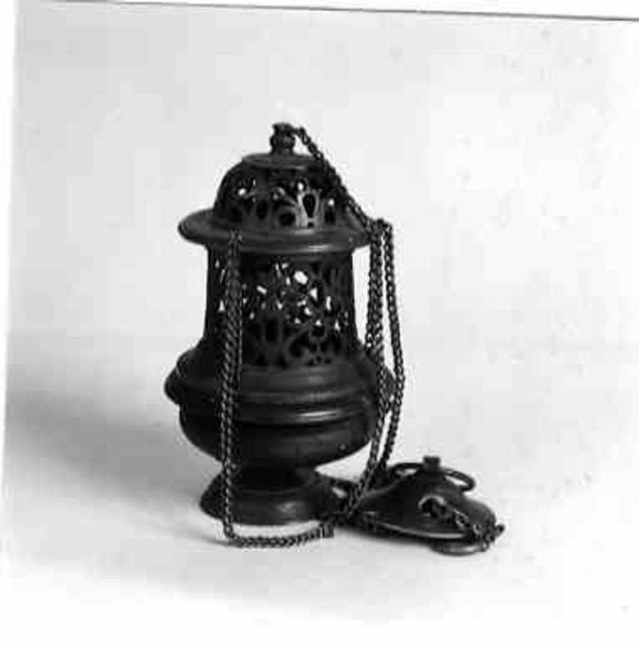 turibolo - a corpo sferico, opera isolata - bottega Italia centrale (seconda metà sec. XVI)