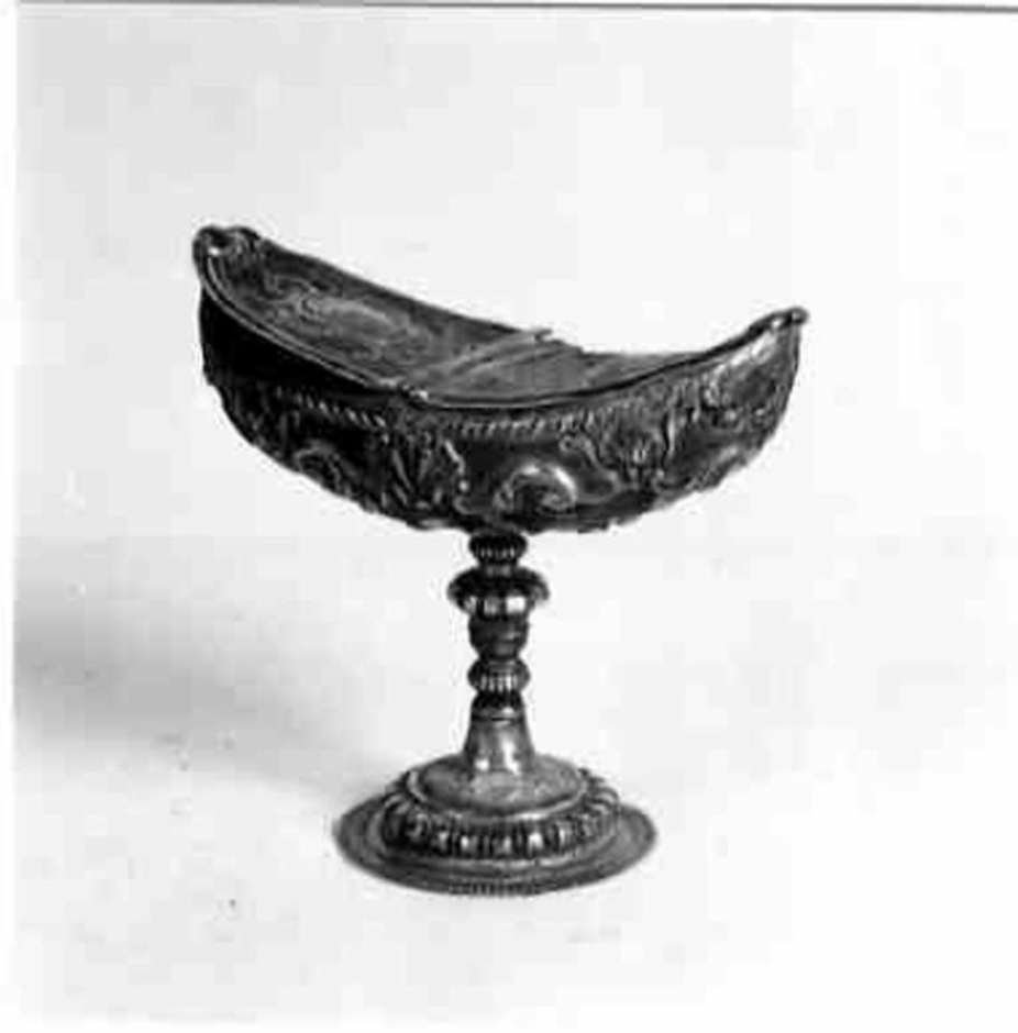 navicella portaincenso, opera isolata - bottega Italia centrale (sec. XVIII)