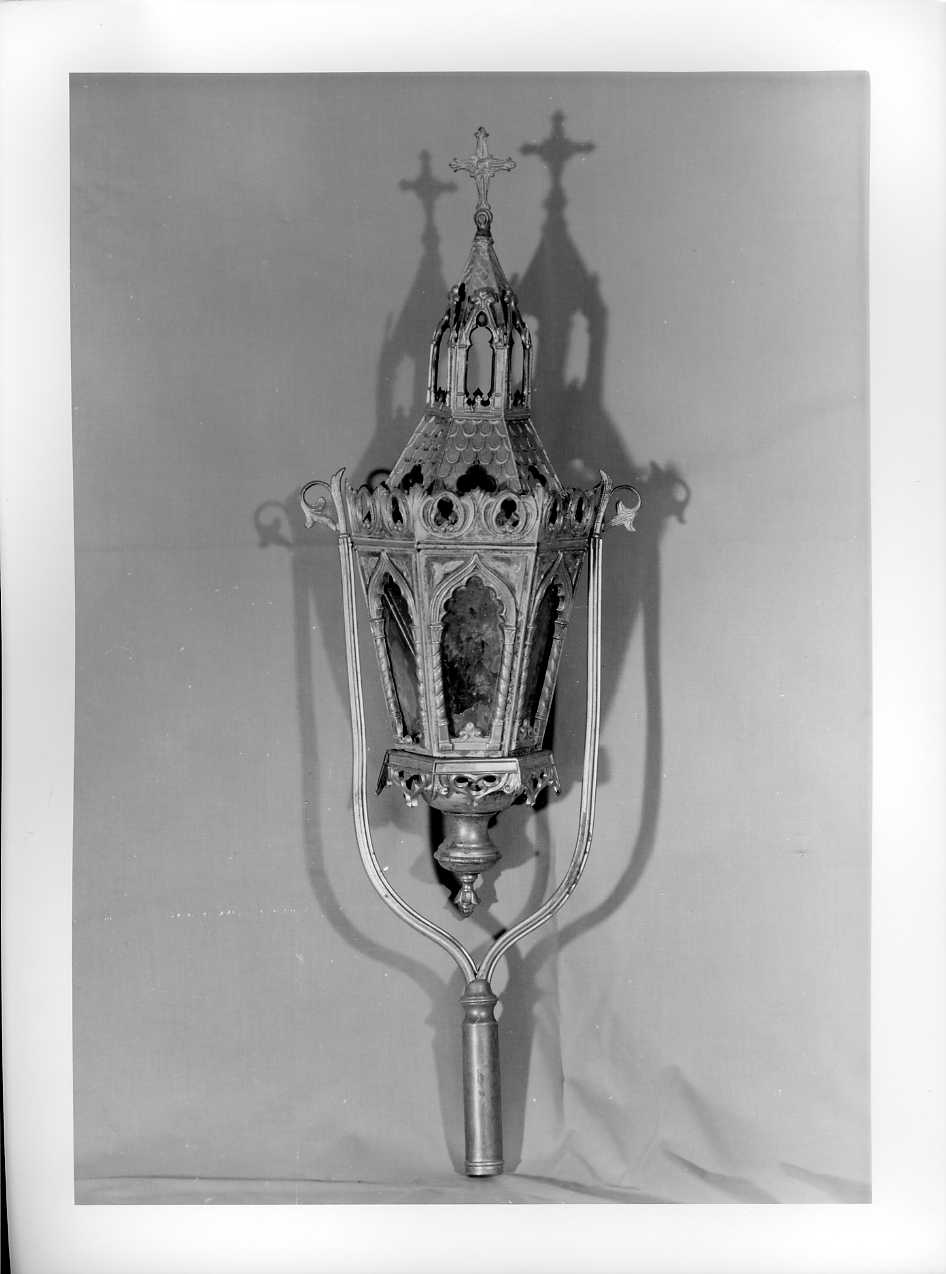 lanterna processionale, serie - bottega Italia centrale (secc. XIX/ XX)