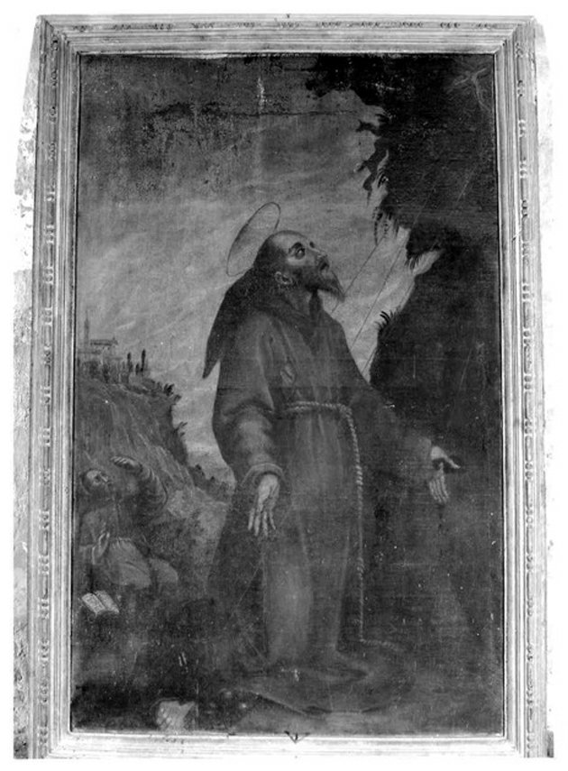 San Francesco d'Assisi riceve le stimmate (dipinto, elemento d'insieme) - ambito umbro (prima metà sec. XVII)