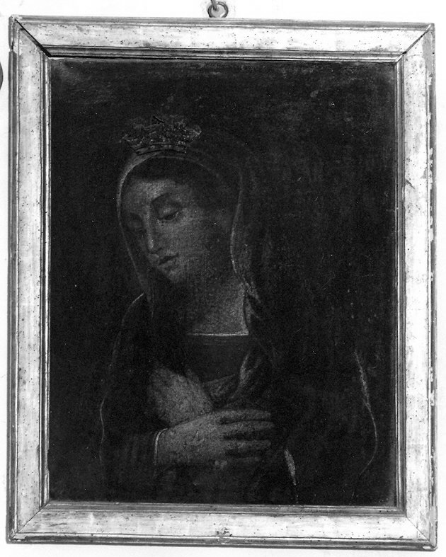 Madonna annunciata (dipinto, opera isolata) - bottega umbra (seconda metà sec. XVII)