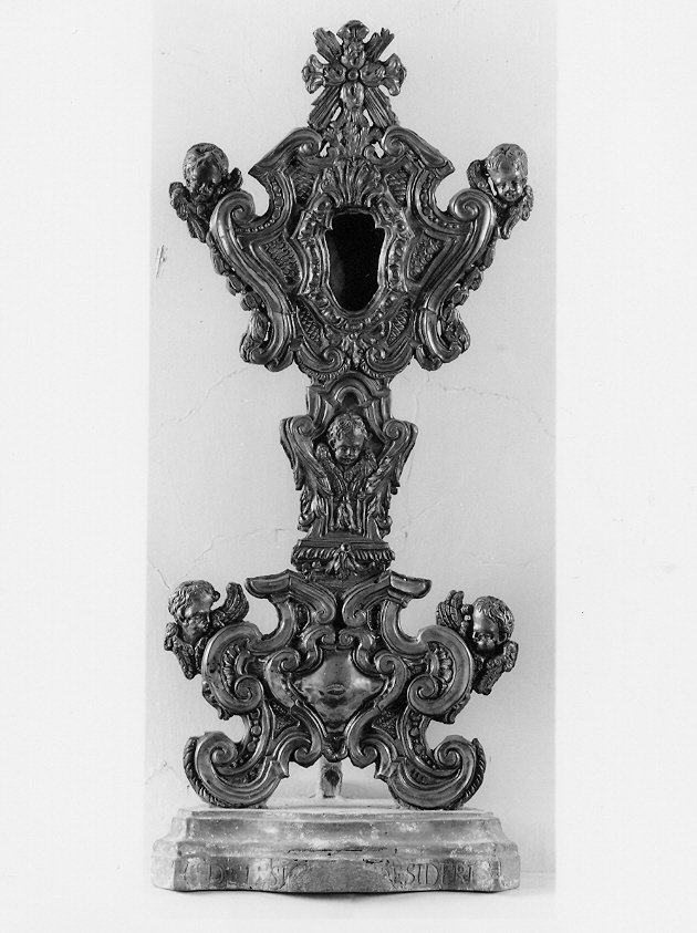 reliquiario - a ostensorio, opera isolata - bottega umbra (seconda metà sec. XVIII)