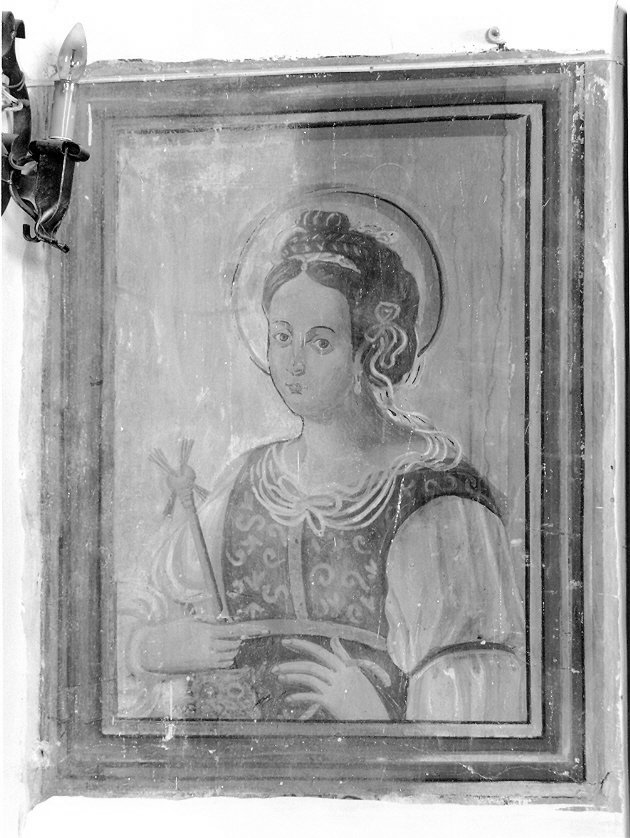 Santa Caterina d'Alessandria (?), Santa (dipinto, opera isolata) - ambito umbro (prima metà sec. XVII)