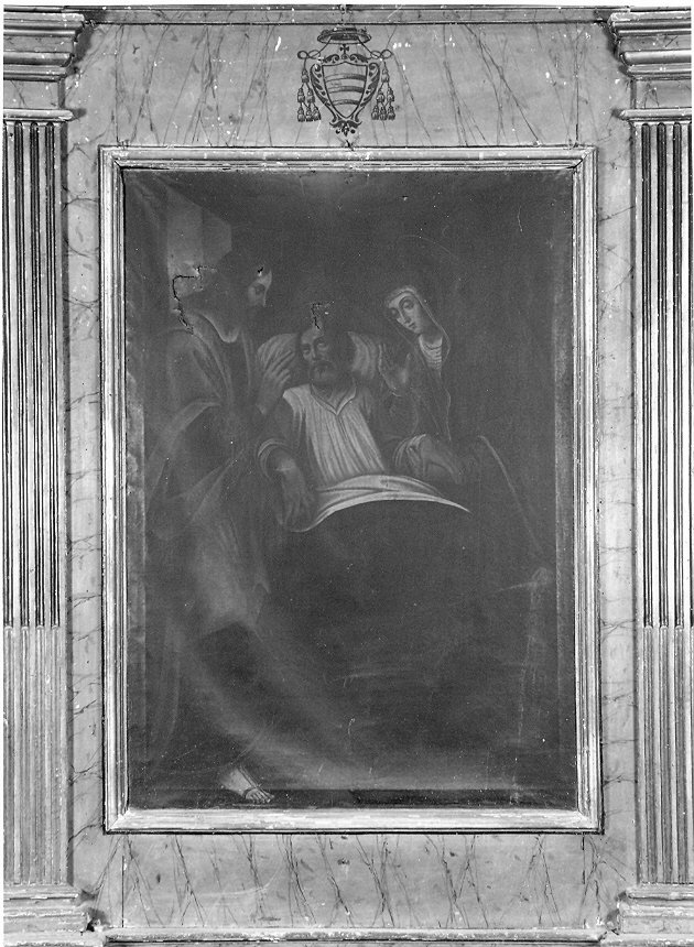 morte di San Giuseppe (dipinto, complesso decorativo) - ambito umbro (prima metà sec. XVII)