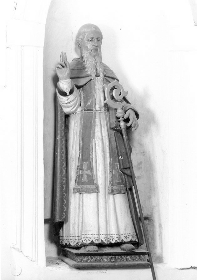 Sant'Antonio Abate (statua, opera isolata) - bottega umbra (seconda metà sec. XVII)