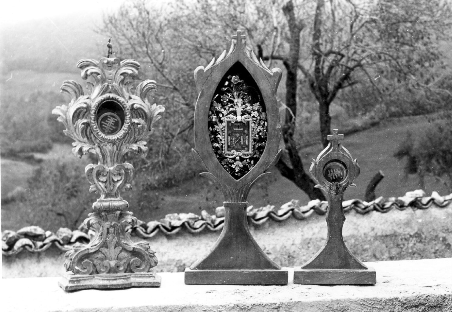 reliquiario, serie - manifattura umbra (sec. XIX)