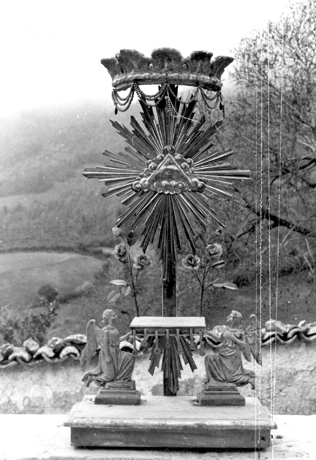 tronetto per esposizione eucaristica, opera isolata - manifattura umbra (fine sec. XIX)