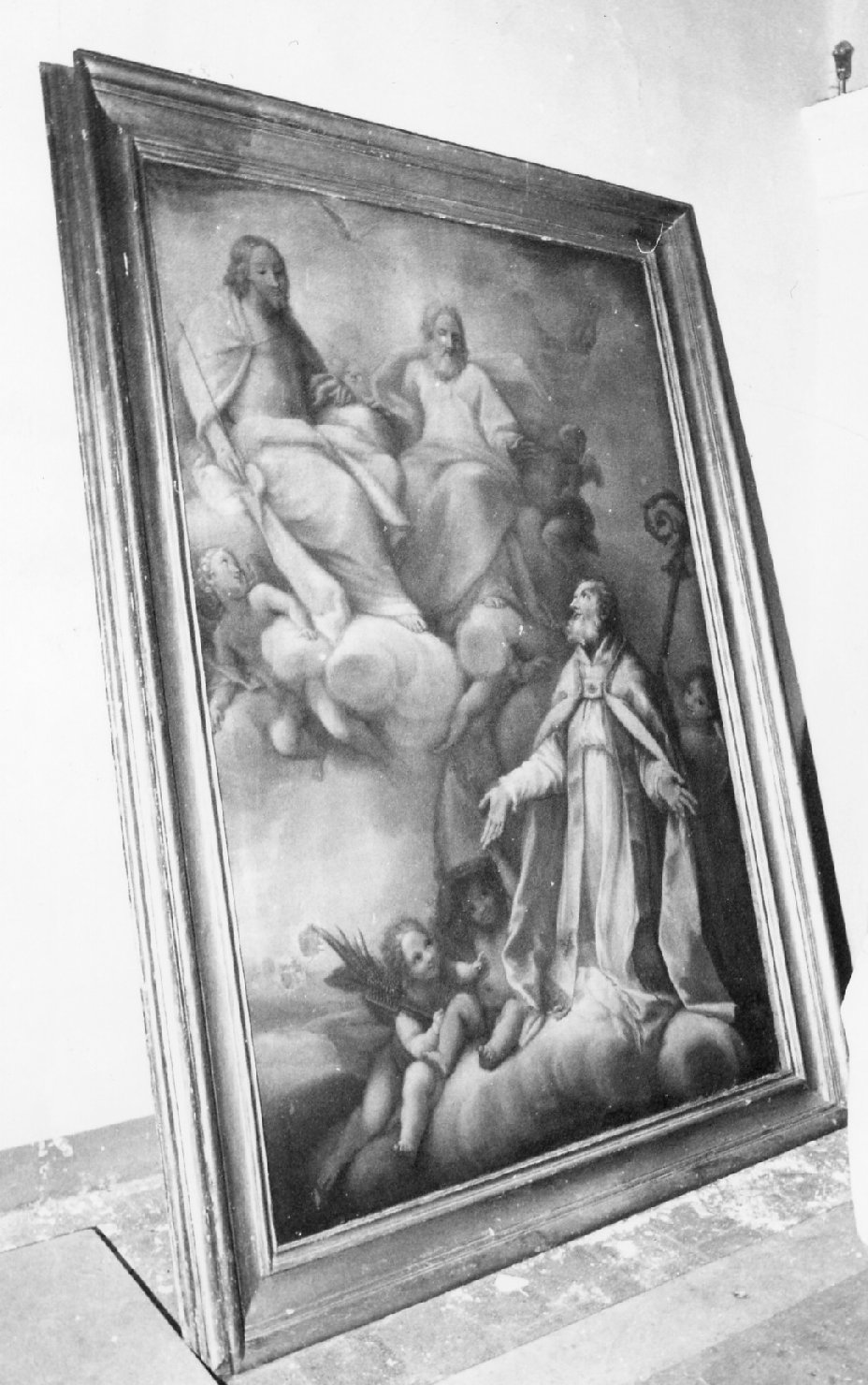 S. Biagio in adorazione della SS. Trinità, San Biagio (pala d'altare, opera isolata) - ambito umbro (sec. XVIII)