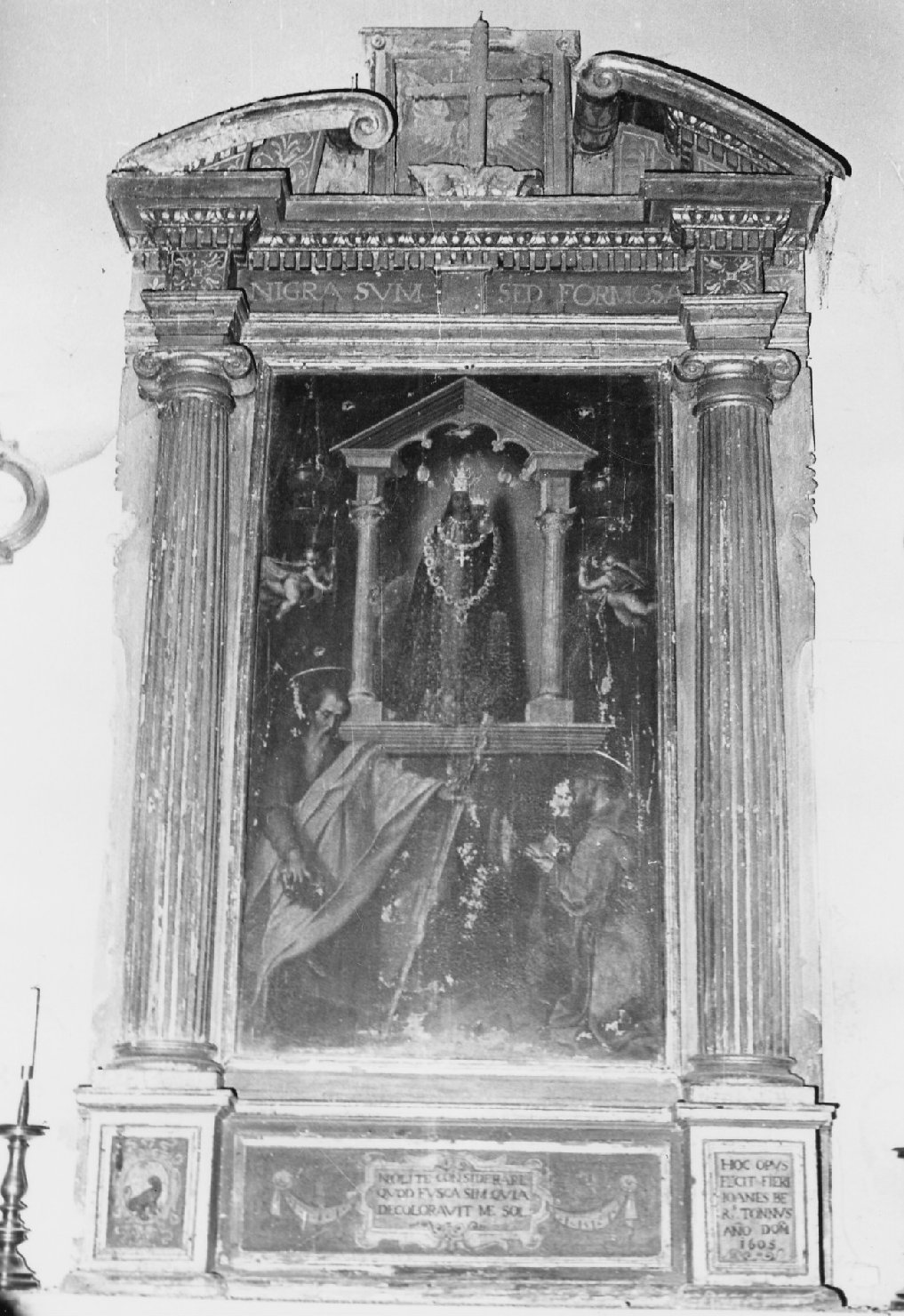 mostra d'altare, insieme - manifattura umbra (inizio sec. XVII)