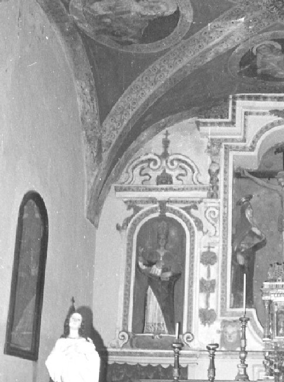 Santo (statua, elemento d'insieme) - manifattura umbra (sec. XIX)