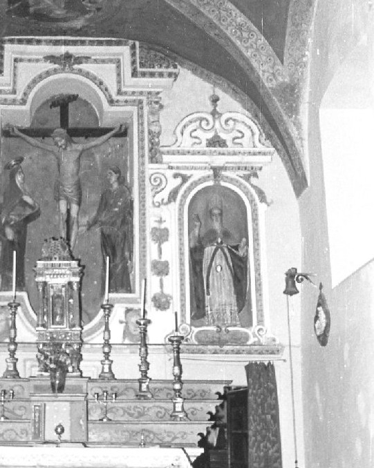 Santo (statua, elemento d'insieme) - manifattura umbra (sec. XIX)