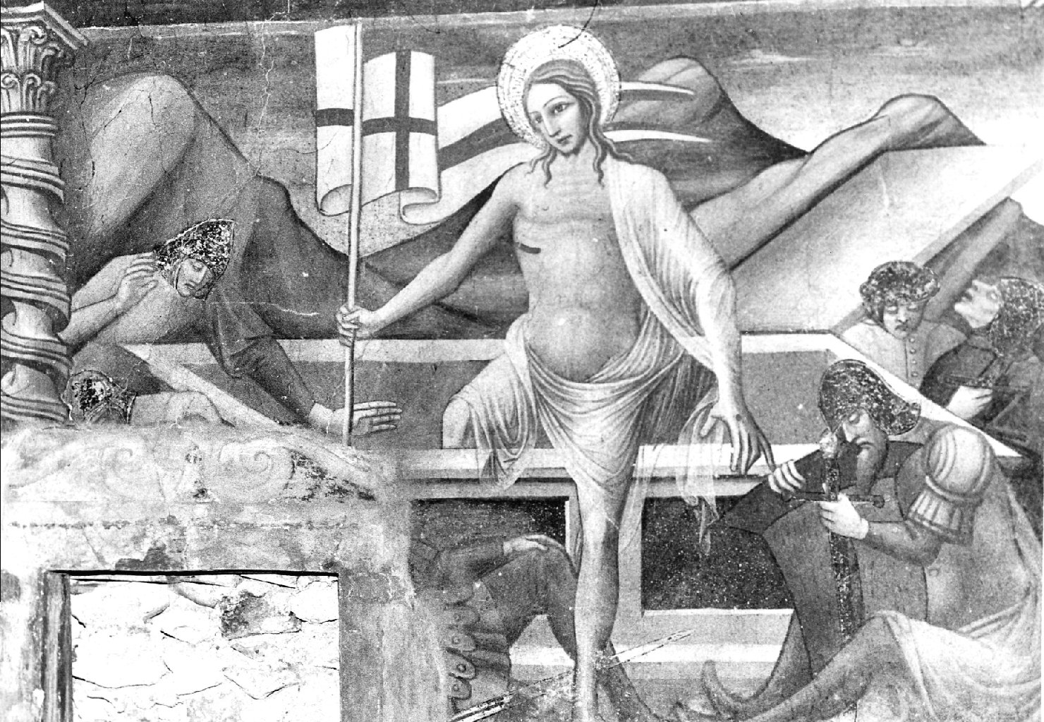 resurrezione di Cristo (dipinto, ciclo) di Niccola da Siena (attribuito) (terzo quarto sec. XV)