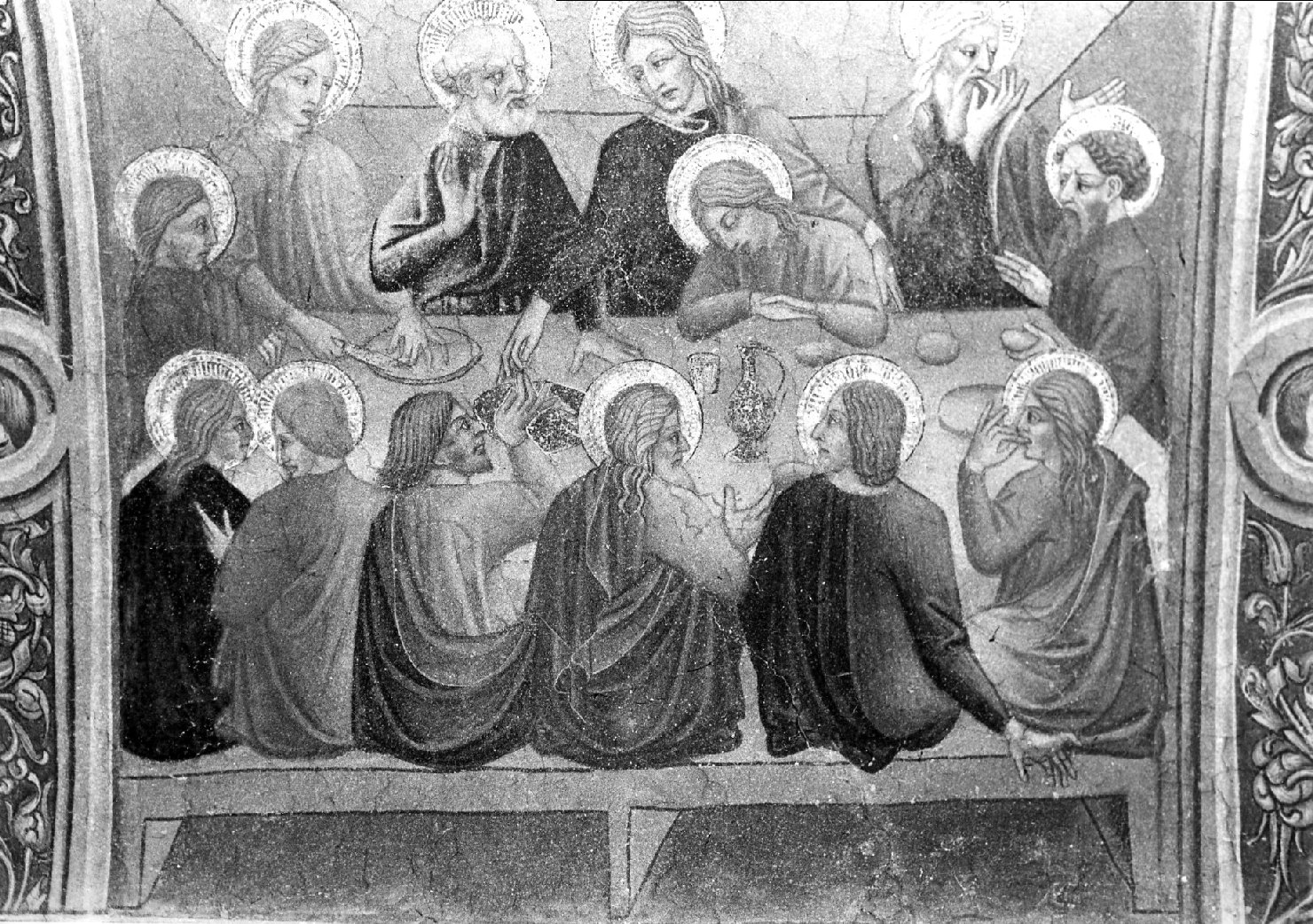 ultima cena (dipinto, ciclo) di Niccola da Siena (attribuito) (terzo quarto sec. XV)
