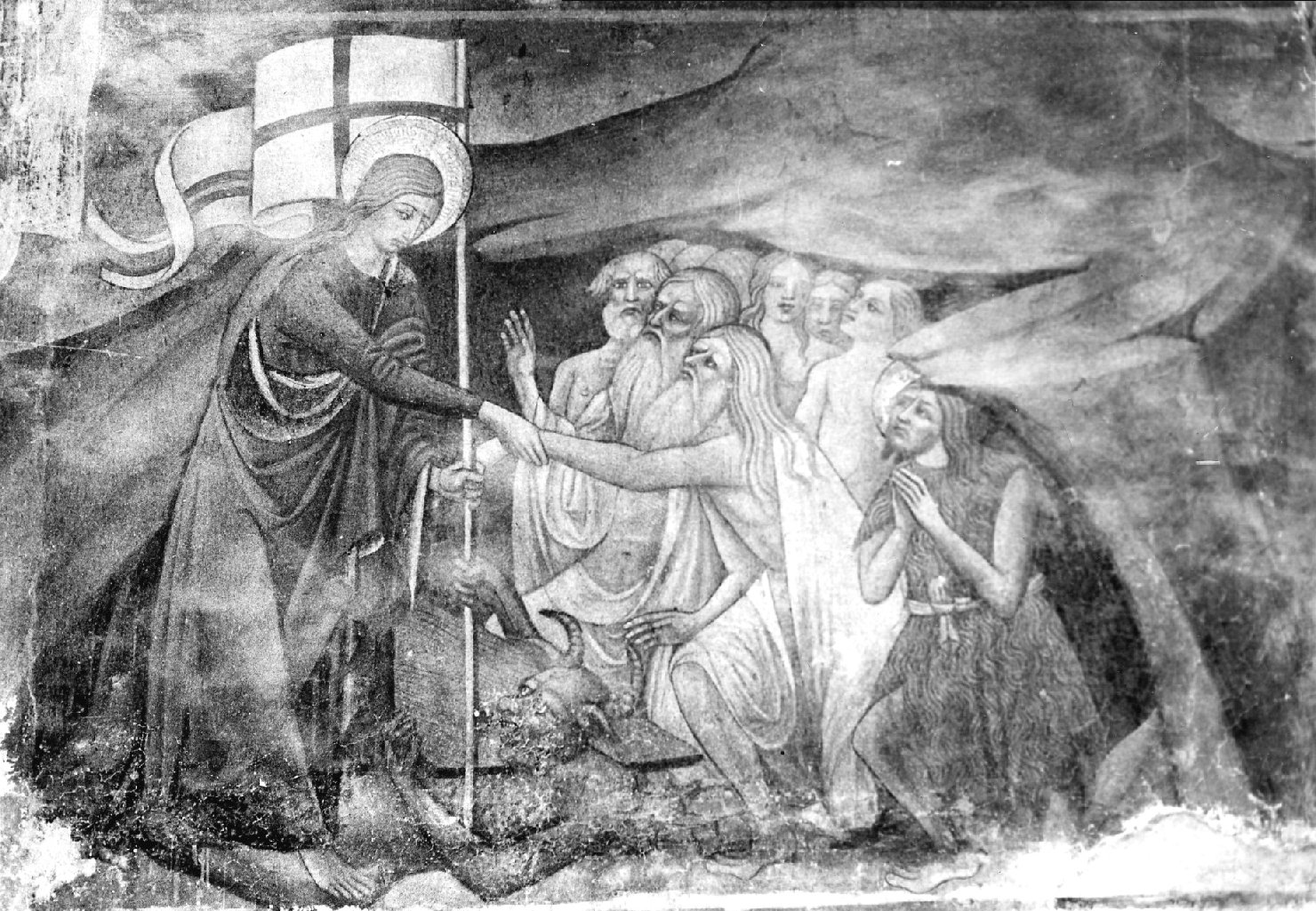 discesa di Cristo al limbo (dipinto, ciclo) di Niccola da Siena (attribuito) (terzo quarto sec. XV)