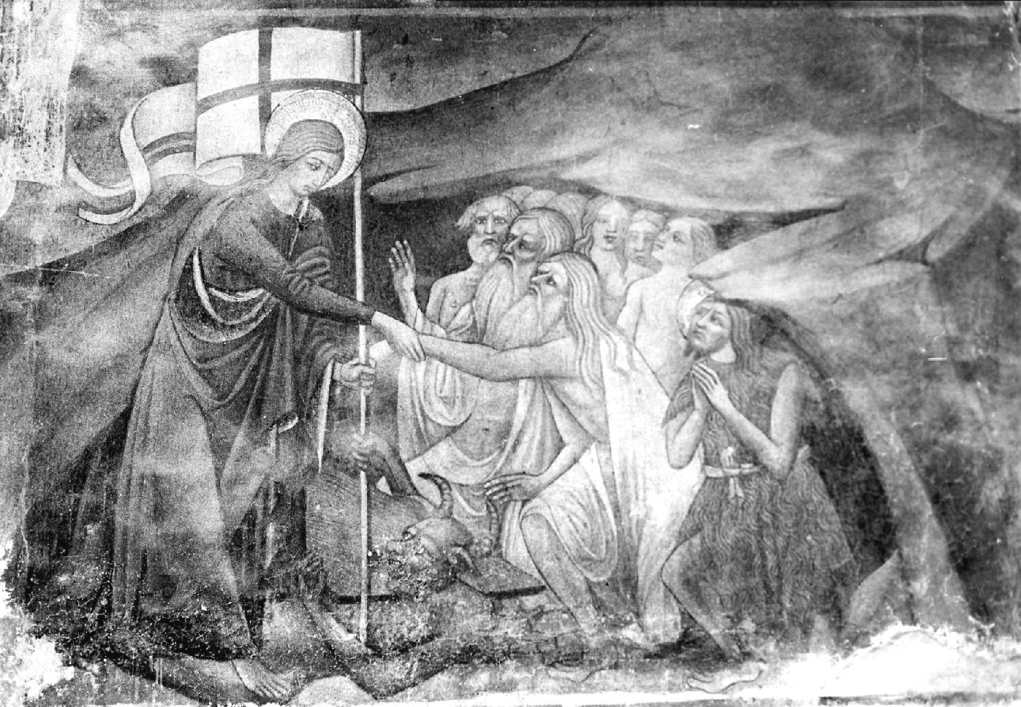 discesa di Cristo al limbo (dipinto, ciclo) di Niccola da Siena (attribuito) (terzo quarto sec. XV)