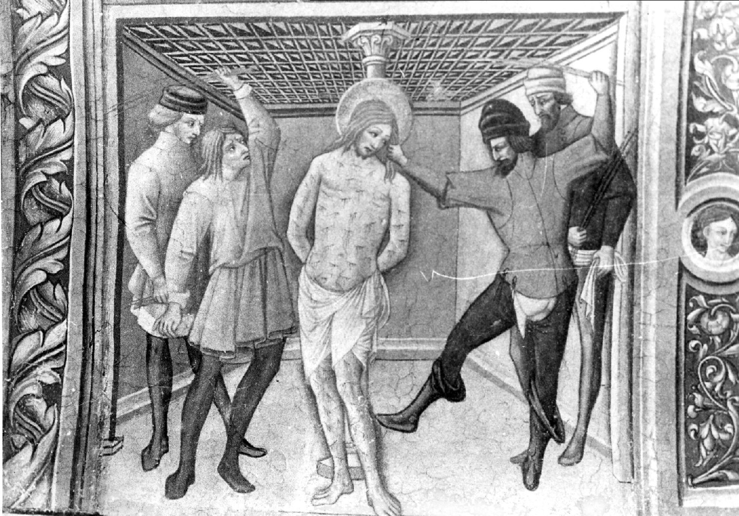 flagellazione di Cristo (dipinto, ciclo) di Niccola da Siena (attribuito) (terzo quarto sec. XV)