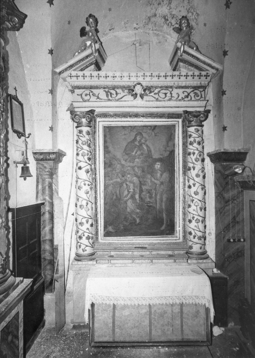 mostra d'altare, insieme - manifattura umbra (sec. XVI)