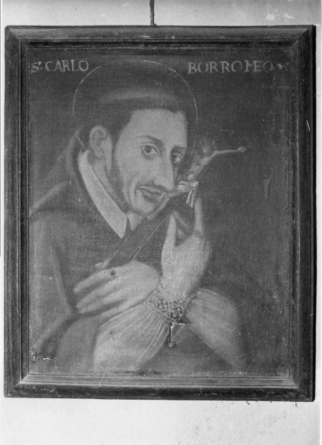 San Carlo Borromeo (dipinto, opera isolata) - ambito umbro (sec. XVII)