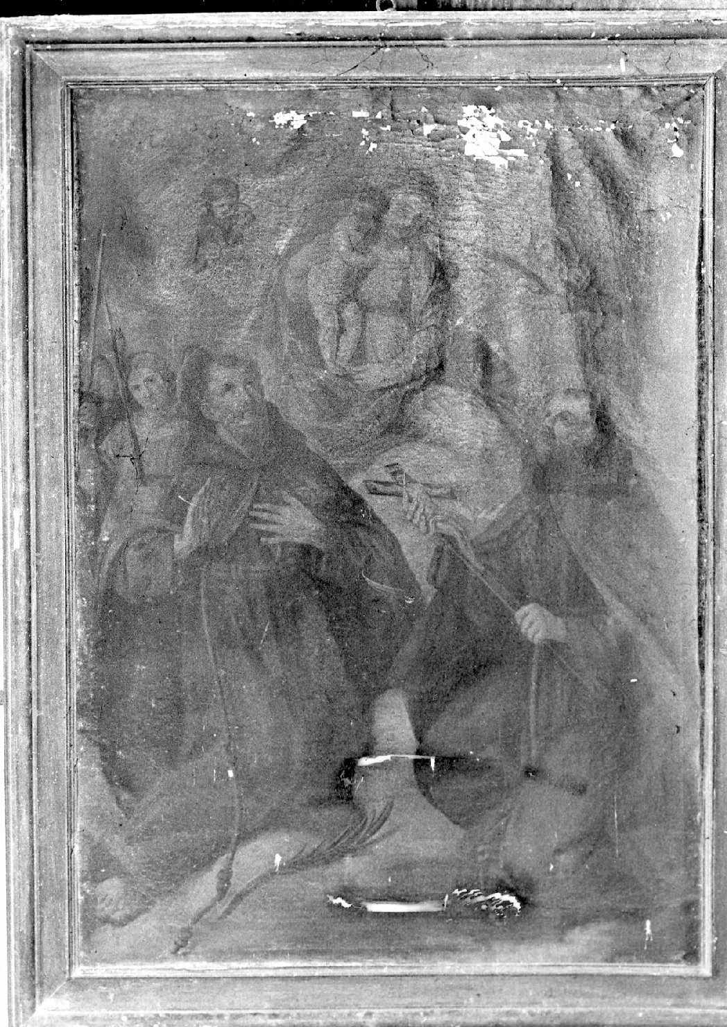 Madonna con Bambino tra angeli e Santi (dipinto, opera isolata) - ambito umbro (sec. XVII)