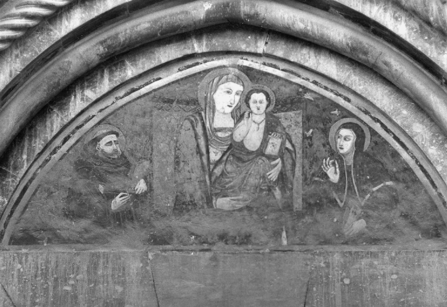 Madonna con Bambino in trono tra santi (dipinto, opera isolata) - ambito umbro (prima metà sec. XV)