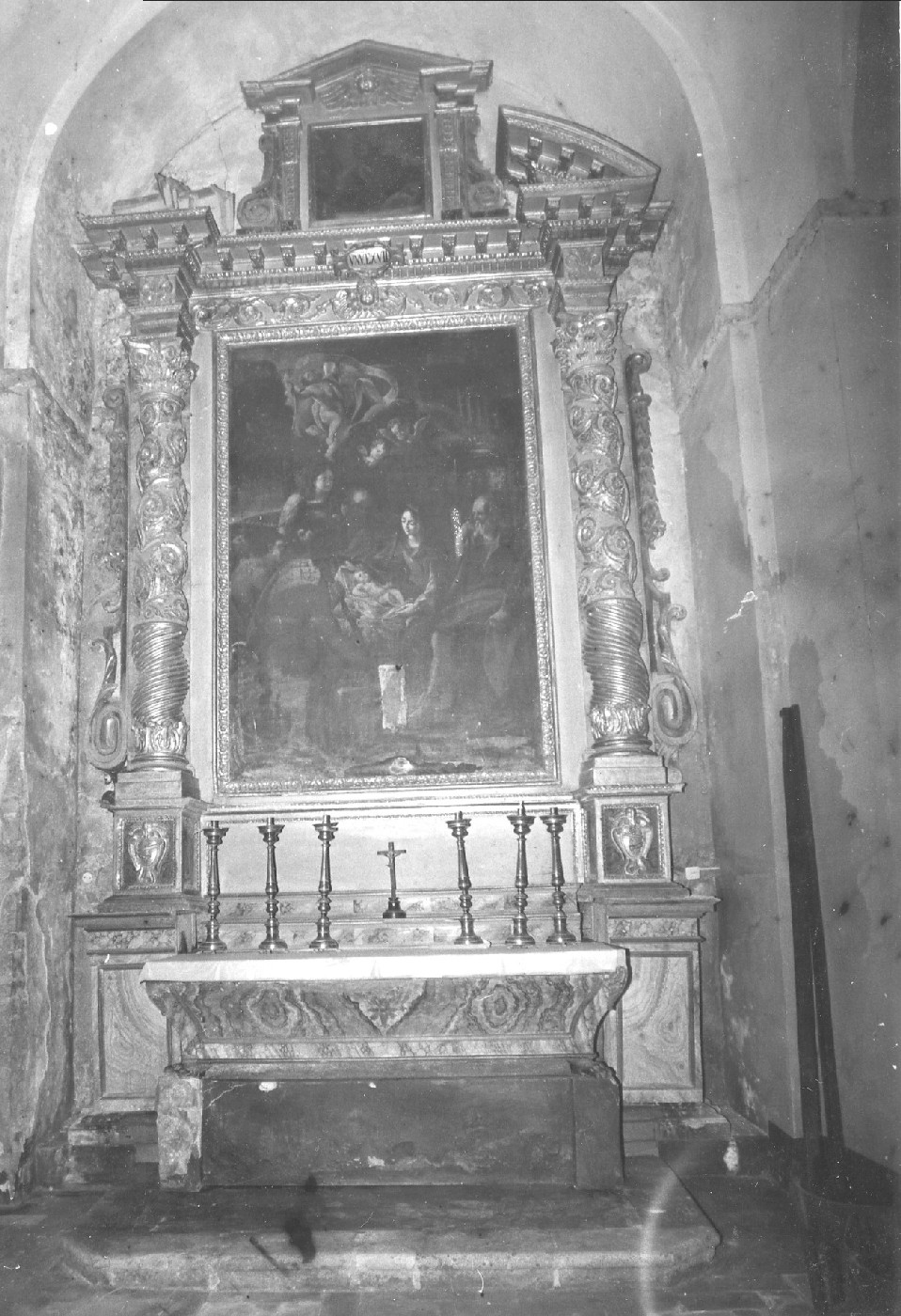 mostra d'altare, insieme - manifattura umbra (sec. XVII)