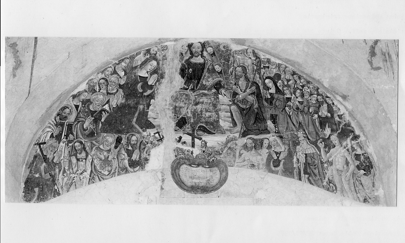 Cristo benedicente tra Santi (dipinto) - ambito umbro (inizio sec. XVI)