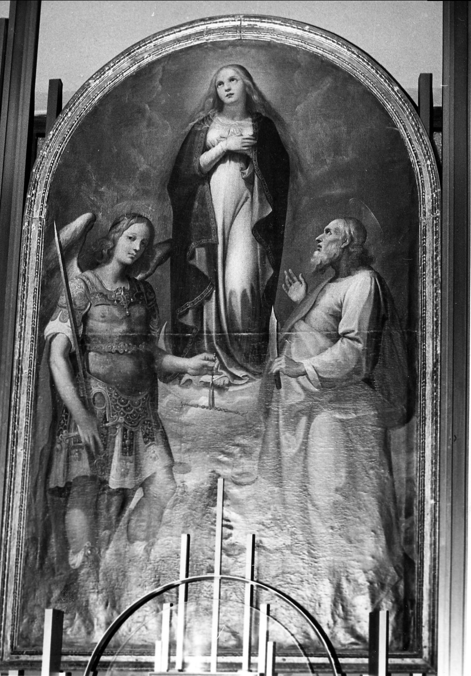 Madonna Immacolata e Santi (dipinto) di Cesari Giuseppe detto Cavalier d'Arpino (cerchia) (fine sec. XVI)