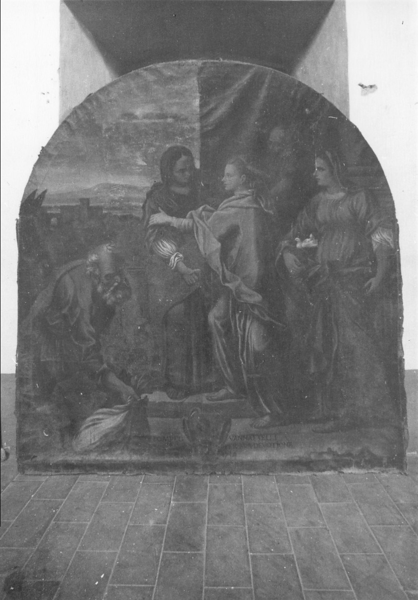visitazione (dipinto) - ambito umbro (primo quarto sec. XVIII)