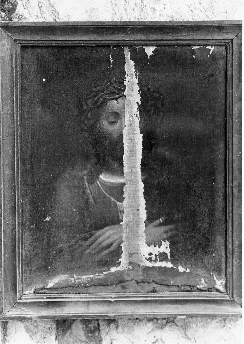 Cristo coronato di spine (dipinto, opera isolata) - ambito umbro (sec. XIX)