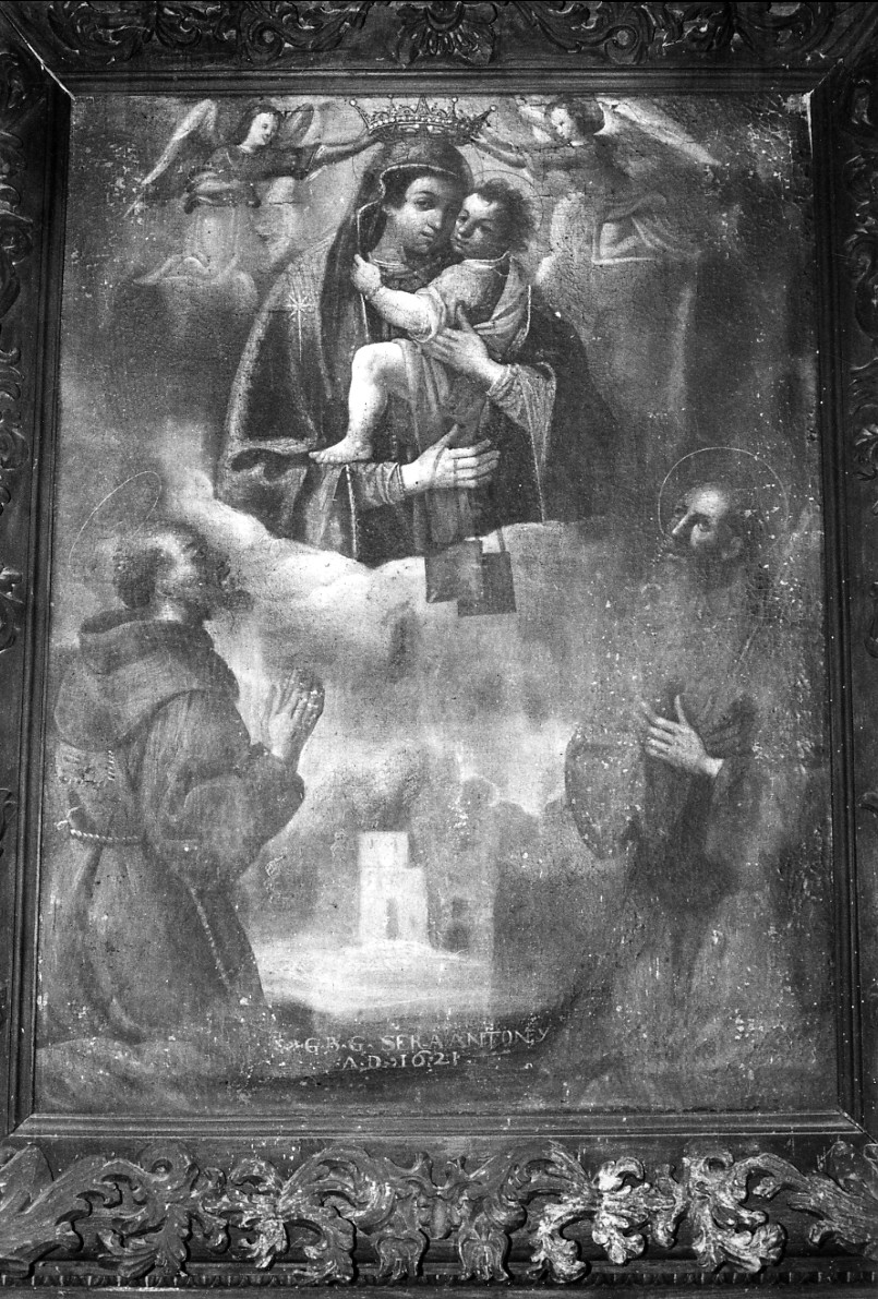 Madonna con Bambino e Santi (dipinto, elemento d'insieme) - ambito umbro (primo quarto sec. XVII)