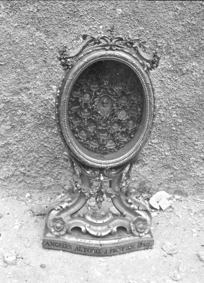 reliquiario - manifattura umbra (ultimo quarto sec. XVIII)