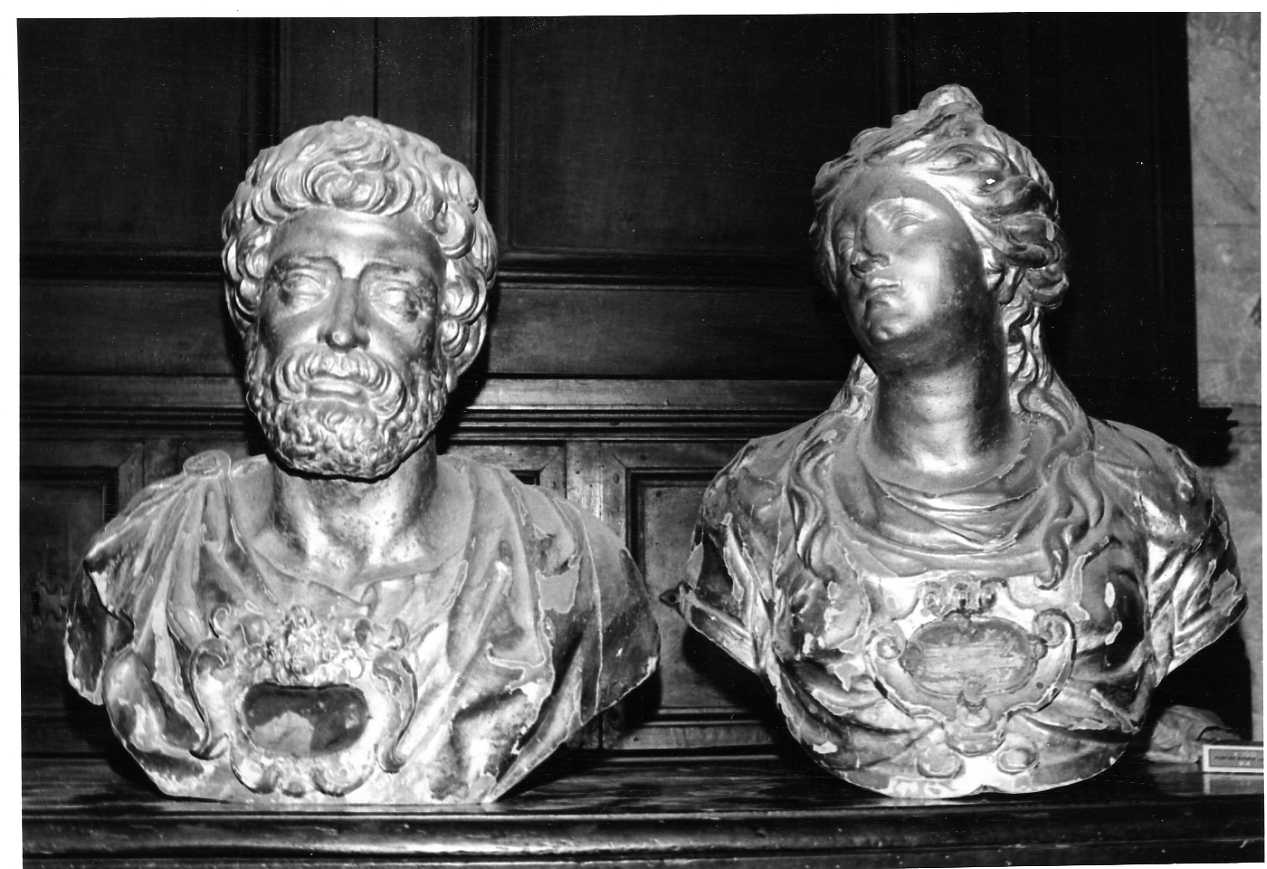 reliquiario - a busto, opera isolata - bottega umbra (sec. XIX)