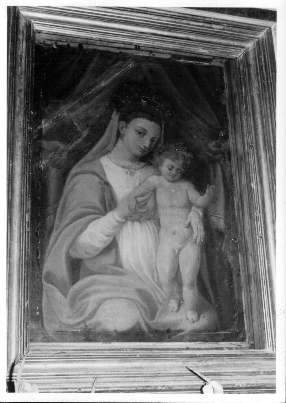 Madonna con Bambino (dipinto, elemento d'insieme) - ambito Italia centrale (fine sec. XVI)