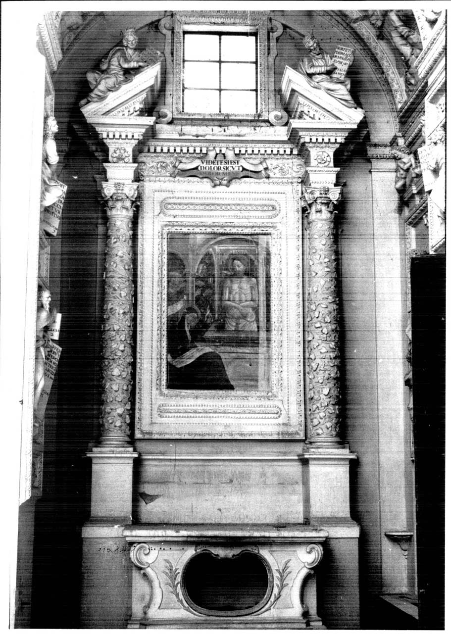 altare, elemento d'insieme di Allegrucci Palmerino (attribuito), Guidangeli Marco, Guidangeli Paolo, Caminoni Francesco (attribuito) (secondo quarto sec. XVII)