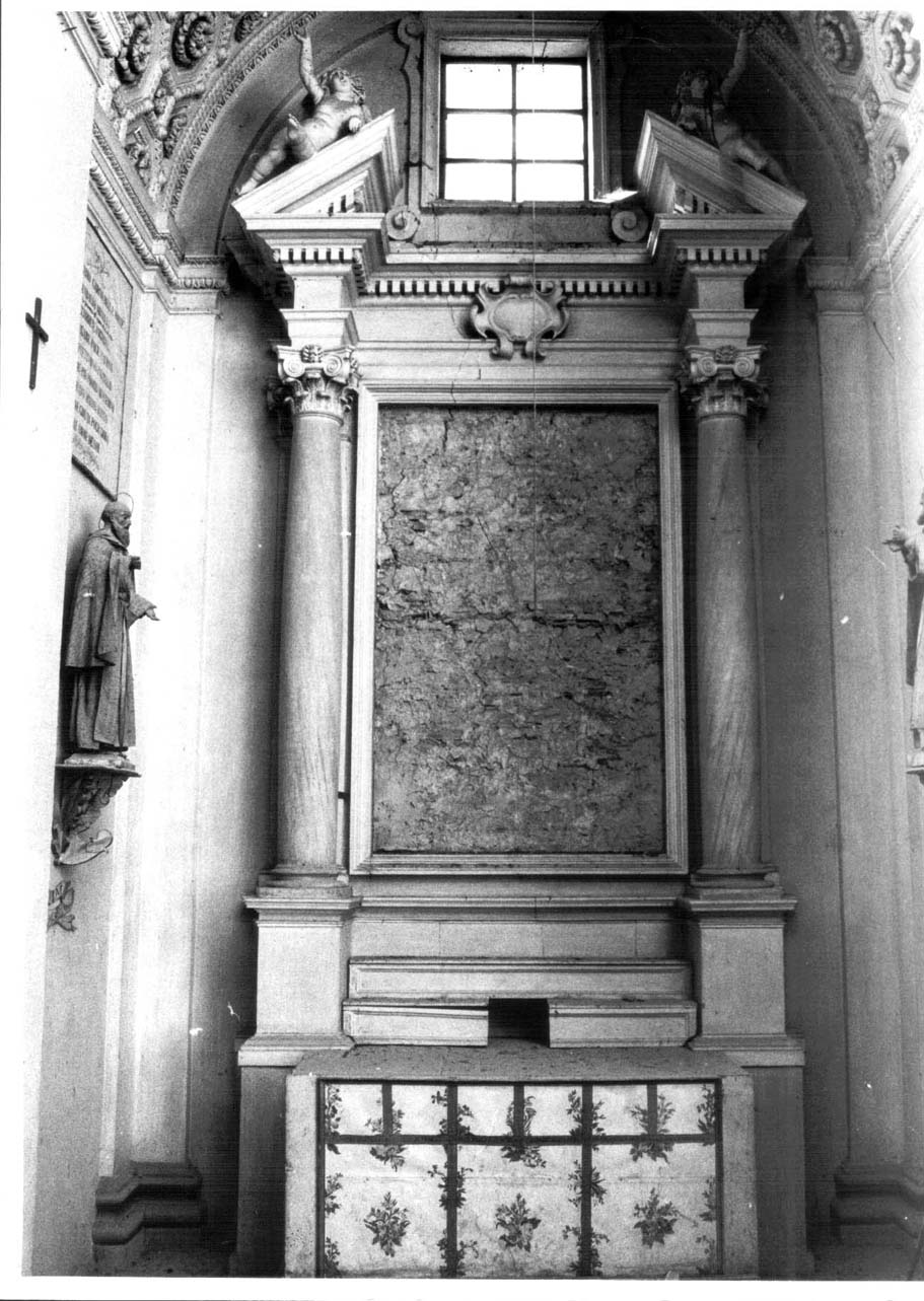 altare, elemento d'insieme di Allegrucci Palmerino (attribuito), Guidangeli Marco (attribuito), Guidangeli Paolo (attribuito), Caminoni Francesco (attribuito) (metà sec. XVII)