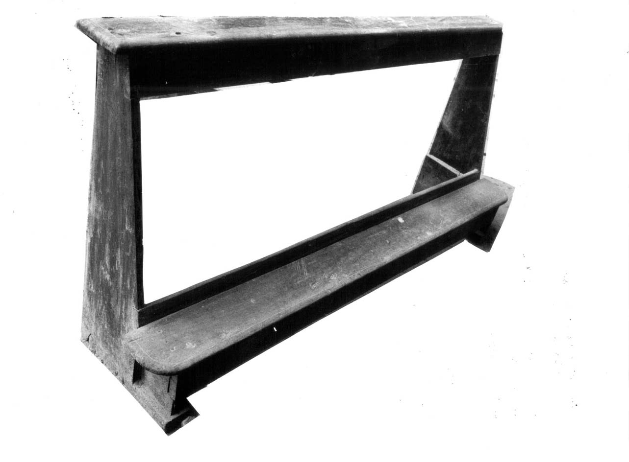 panca con inginocchiatoio, opera isolata - bottega eugubina (sec. XVII)