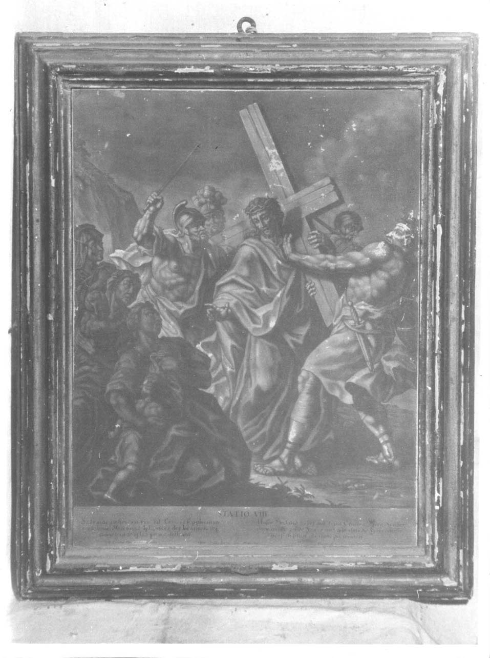 stazione VIII: Gesù consola le donne di Gerusalemme (Via Crucis, opera isolata) di Haid Johann detto Lorenz (metà sec. XVIII)
