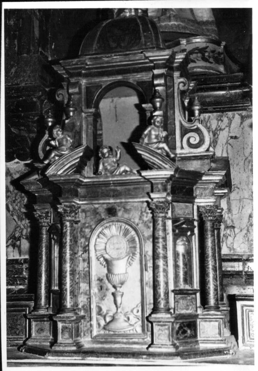 tabernacolo, elemento d'insieme - bottega Italia centrale (sec. XVII)