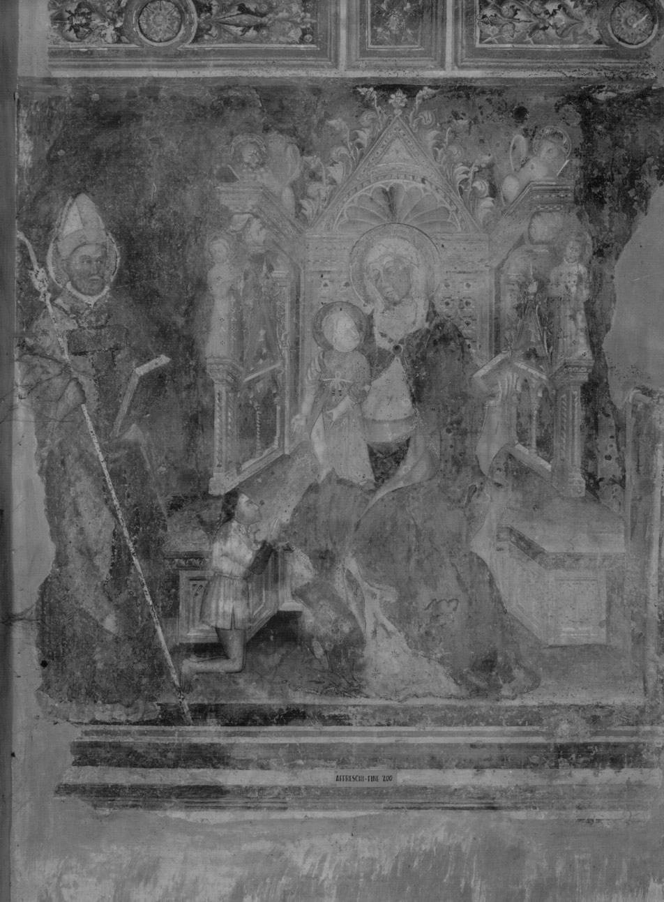 Madonna con Bambino in trono tra santi (dipinto, ciclo) - ambito umbro (inizio sec. XV)