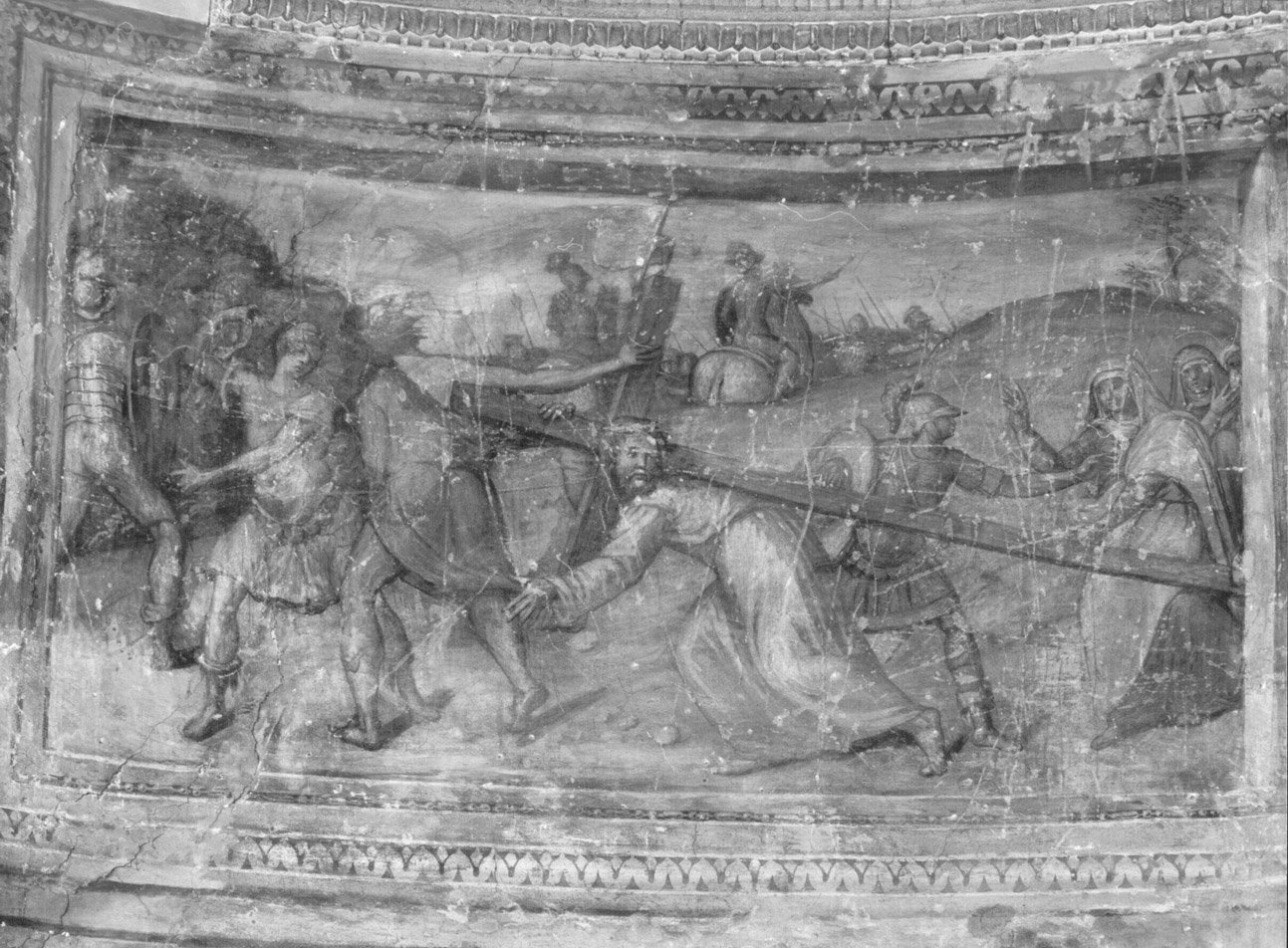 salita di Cristo al monte Calvario (dipinto, complesso decorativo) di Zuccari Federico (attribuito) (terzo quarto sec. XVI)