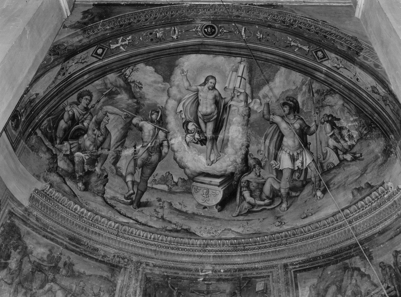 resurrezione di Cristo (dipinto, complesso decorativo) di Zuccari Federico (attribuito) (terzo quarto sec. XVI)