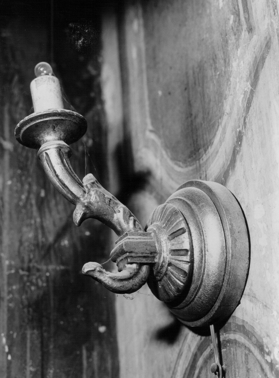 candeliere da parete, coppia - bottega eugubina (inizio sec. XIX)