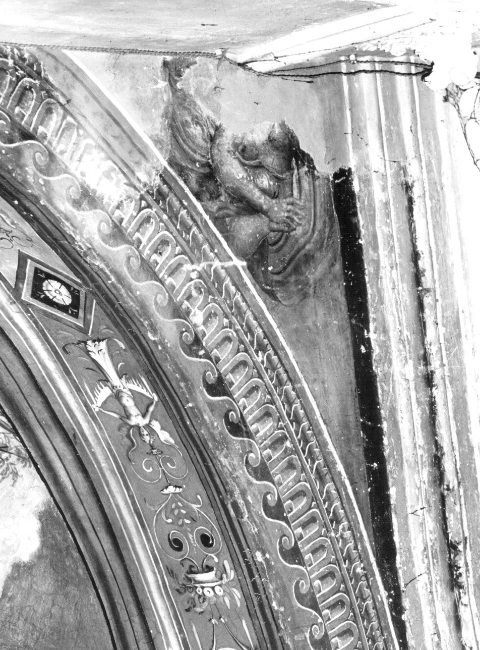 angelo annunciante (dipinto, complesso decorativo) di Zuccari Federico (attribuito) (ultimo quarto sec. XVI)
