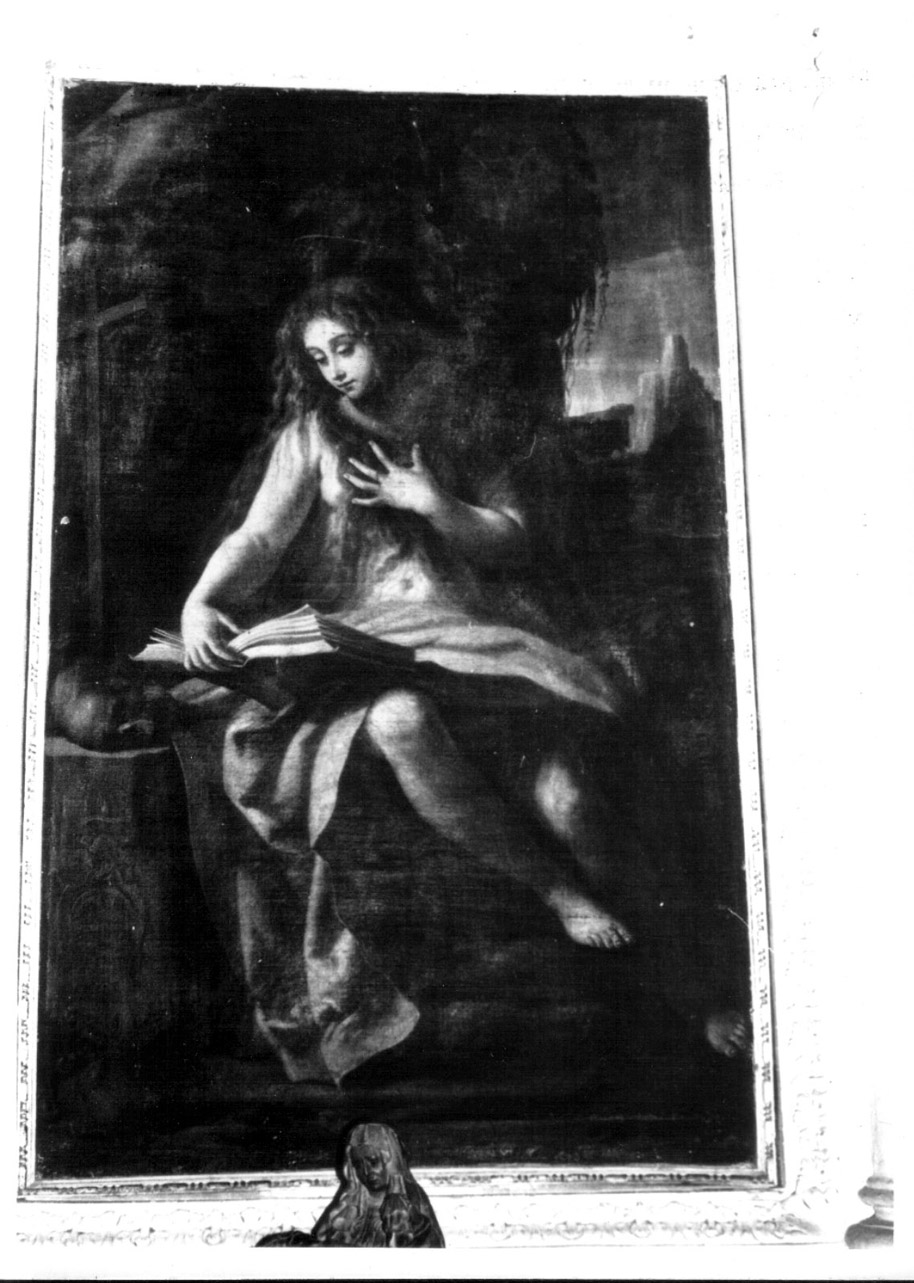 Santa Maria Maddalena leggente (dipinto, elemento d'insieme) di Baglione Giovanni (primo quarto sec. XVII)